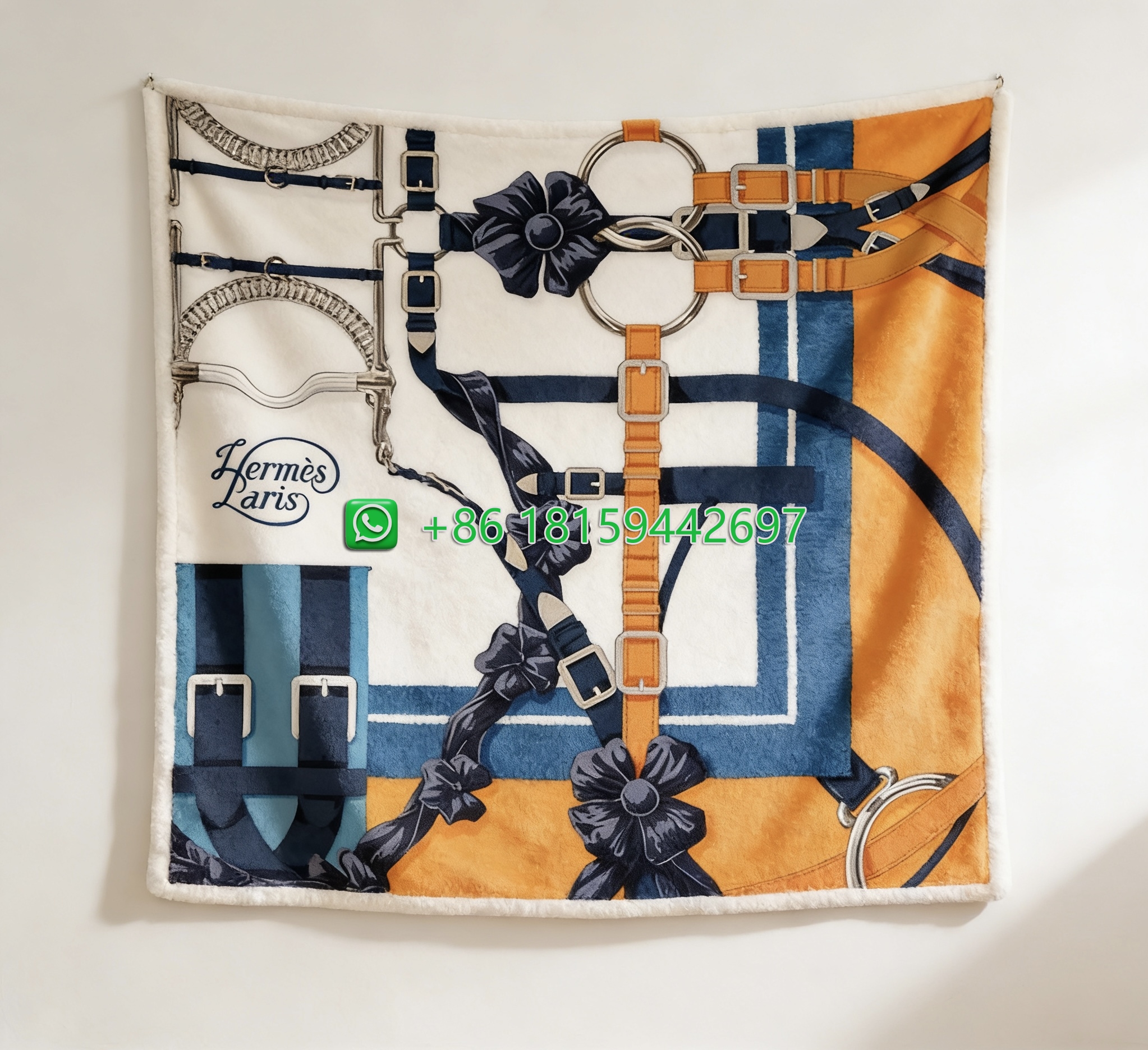 Hermes Throw Blankets